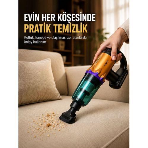 Taşınabilir Kablosuz El Süpürgesi Araç Ve Ev Temizliğine Uygun
