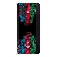 Samsung Galaxy A21s Uyumlu Kılıf Azarbaijan (5) Koruma Kabı Azeri Bayrak İllustre