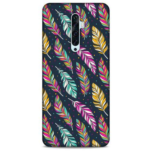 Oppo Reno 2z Kılıf Desenli Özel Seri Tüyler (13) Silikon Kap