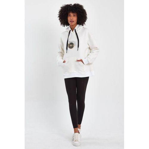 ALEXANDERGARDI BASKILI KAPÜŞONLU COMFORT FİT SWEATSHIRT (E22-757A-03)