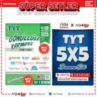 TYT Gönüller Karması 10 lu Zümrüt ve AKM 5 li Deneme Seti 2 Kitap