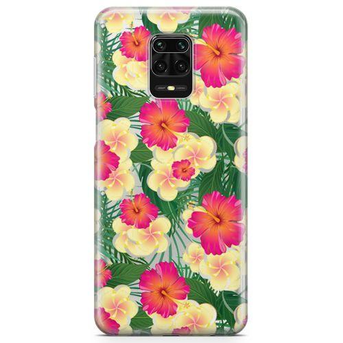 Xiaomi Redmi Note 9S Kılıf Kanada Çiçekleri Arka Kapak Koruma Desenli Full Koruyucu