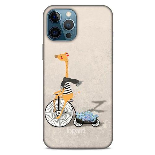 Apple iPhone 12 Pro Max Kılıf FunnyMaX (17) Tasarım Kılıf Bej Zürafa