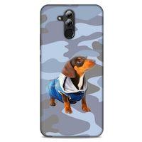 Huawei Mate 20 Lite Kılıf Köpek Kıyafetleri (50) Shockproof Kılıf Dakhund Puf Mont