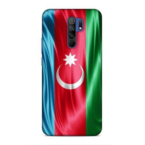 Xiaomi Redmi 9 Uyumlu Kılıf Azarbaijan (36) Glitter Kılıf Tam Bayrak