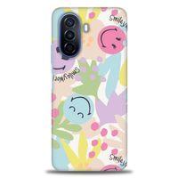 Huawei Nova Y70 Kılıf HD Baskılı Kılıf - Smiley World + Tam Ekran Koruyucu
