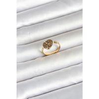 316L Çelik Gold Renk Kalp Model Kadın Yüzük