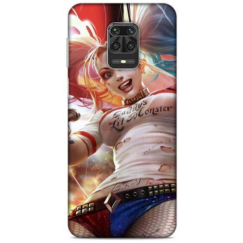Xiaomi Redmi Note 9 Pro Uyumlu Kılıf Harley Quinn (16) Kalın Kılıf Karolina mavisi
