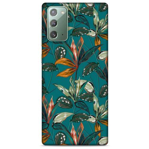 Samsung Galaxy Note 20 Uyumlu Kılıf Yeşil Delisi (16) Kalın Kılıf Tropikal orman yeşili