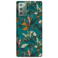 Samsung Galaxy Note 20 Uyumlu Kılıf Yeşil Delisi (16) Kalın Kılıf Tropikal orman yeşili