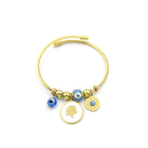 Gül Charm Bilezik - Altın