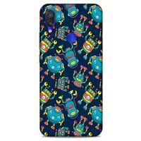 Retro (9) Desen Kılıf Renkli Xiaomi Redmi Note 7 Pro Kılıf