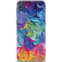 Samsung Galaxy M20 Kılıf HD Baskılı Kılıf - Colors + Tam Ekran Koruyucu