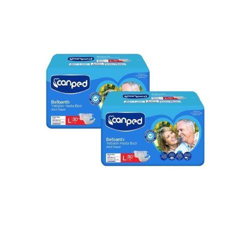 Canped Belbantlı Hasta Bezi Büyük Boy Large 30'lu 2 paket / 60 adet