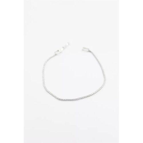 Minik Taşlı Su Yolu Bileklik - Gümüş