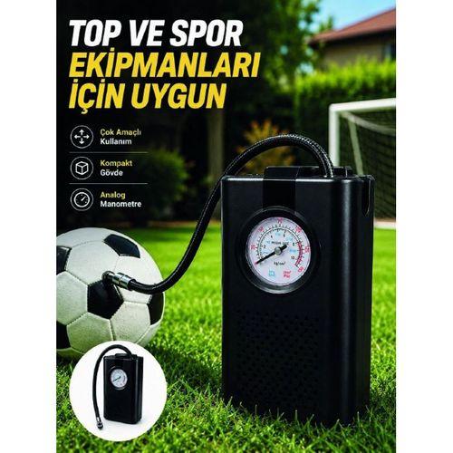 Çok Amaçlı Taşınabilir Hava Pompası Araç Bisiklet Top Lastik Şişirme Pompası