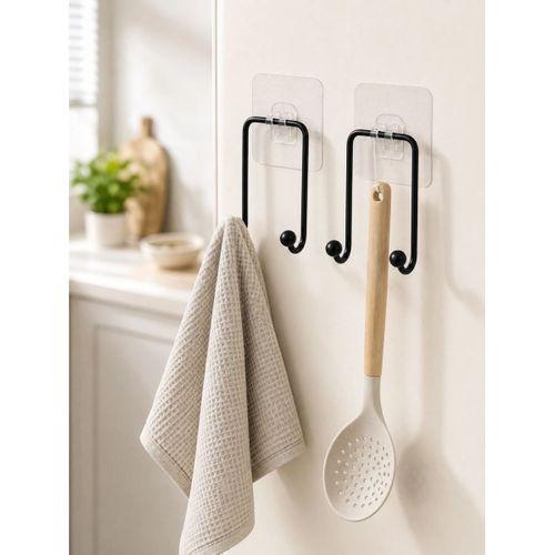 2 Adet Çok Amaçlı Yapışkanlı Askı Ev Mutfak Banyo Düzenleyici