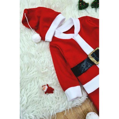 Royaleks Group Erkek Çocuk Noel Baba Yılbaşı Kostümü Şapkalı Kemerli