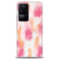 Xiaomi Poco F4 Kılıf HD Baskılı Kılıf - Pembe Palet + Tam Ekran Koruyucu