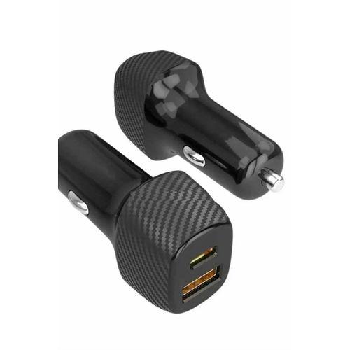 Araç İçi Şarj Cihazı 38w Güç Kapasiteli Type-c Girişli Araba Çakmaklık