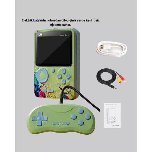 G5 Retro Oyun Konsolu 500 Klasik Oyunlu 3 İnç Hd Ekran Ve Tv Bağlantılı