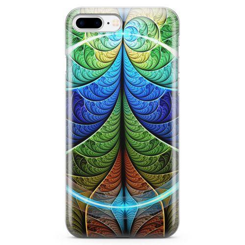 Apple iPhone 8 Plus Kılıf Fraktal Rofle Arka Kapak Koruma Desenli Full Koruyucu