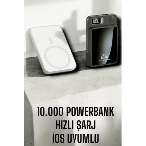 22.5w Magsafe Kablosuz Şarjlı Powerbank Dijital Ekran Ve Hızlı Şarj