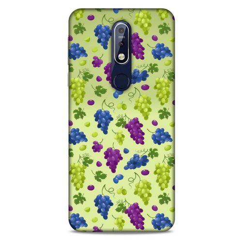 Frutix Üzüm 02 Nokia 7.1 Kılıf Desenli Silikon
