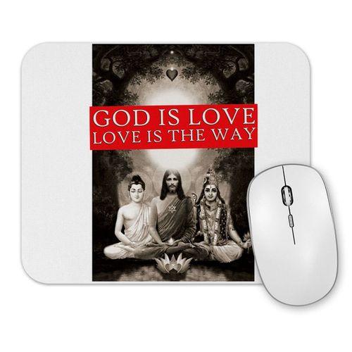 Deus E Amor Mouse Pad