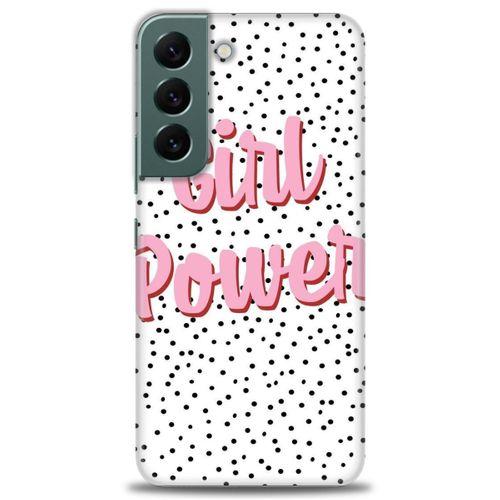 Samsung Galaxy S22 Kılıf HD Baskılı Kılıf - Girl Power + Tam Ekran Koruyucu