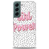 Samsung Galaxy S22 Kılıf HD Baskılı Kılıf - Girl Power + Tam Ekran Koruyucu