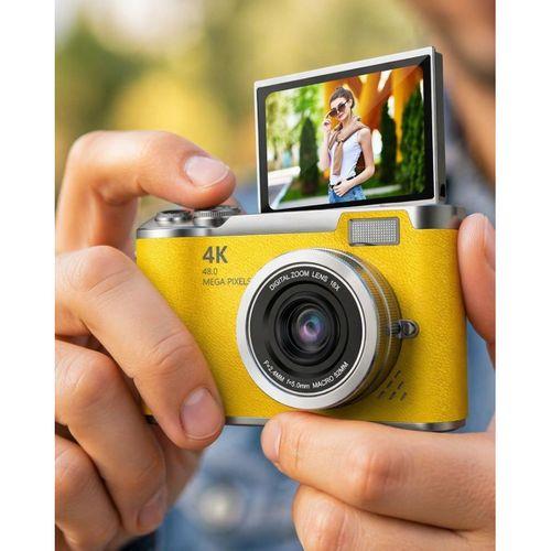 Yüksek Çözünürlüklü 48 Mp Kamera 4k Video Çekim Selfie Vlog Fotoğraf Makinesi