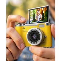 Yüksek Çözünürlüklü 48 Mp Kamera 4k Video Çekim Selfie Vlog Fotoğraf Makinesi