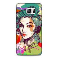 Lopard Samsung Galaxy Note 5 Uyumlu Kılıf Sürreal Yüzler ♀ (26) Tpu Silikon Kılıf Desenli