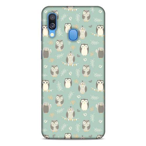 Baykuşlar (22) Desenli Silikon Kapak Telefon Kabı Samsung Galaxy A40 Kılıf