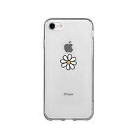 iPhone 7 Papatya Desenli Premium Şeffaf Silikon Kılıf