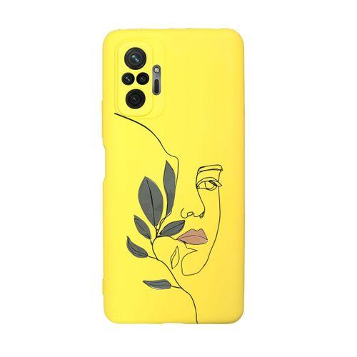 Xiaomi Redmi Note 10 Pro Max Uyumlu Line Art Women Desenli Premium Silikonlu Lansman Telefon Kılıfı