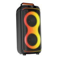 Zore GD-2608 Dijital LED Göstergeli FM Radyolu Mikrofonlu RGB TWS Çift 6.5 inç Stereo Bass Kablosuz Karaoke Hoparlör