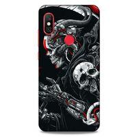 Xiaomi Redmi Note 6 Pro Uyumlu Kılıf Motorsiklet (23) Ultra Koruma Kılıfı Kurukafa