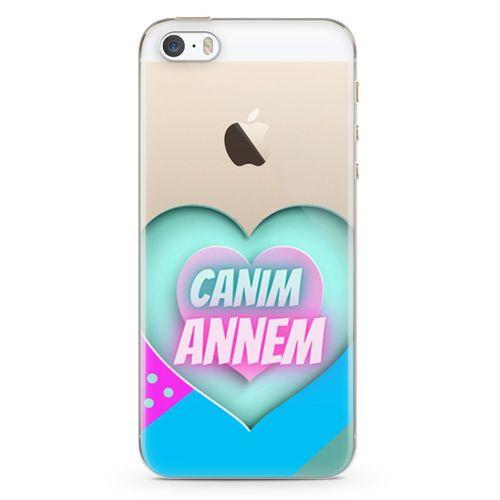 Apple iPhone 5s Kılıf Anneler Günü Hediyesi Arka Kapak Koruma Desenli Full Koruyucu