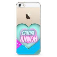Apple iPhone 5s Kılıf Anneler Günü Hediyesi Arka Kapak Koruma Desenli Full Koruyucu