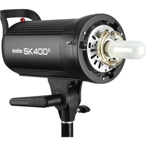 Godox SK400 3'lü Paraflaş Set + Seyyar Fon Perde 3x3 Metre
