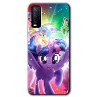Vivo Y20s HD Baskılı Kılıf + 9D Tam Ekran Koruyucu - Pony