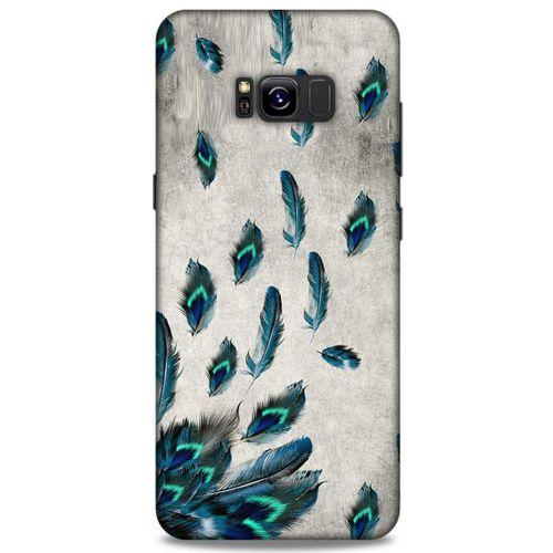 Samsung Galaxy S8 Plus Kılıf Desenli Özel Seri Tüyler (16) Kalın Kılıf