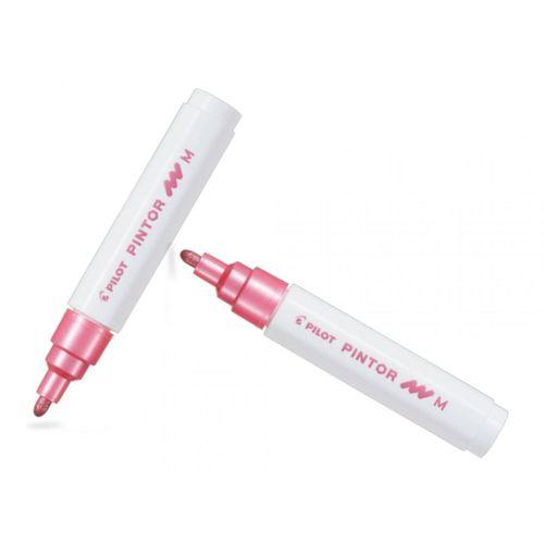 PILOT PİNTOR (M) YUVARLAK UÇ METALİK PEMBE ( İki Adet )