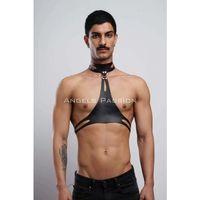 Erkek  Parti Aksesuarı, Şık Deri Harness Kemer, Erkek  Deri Göğüs Harness - Brfm113