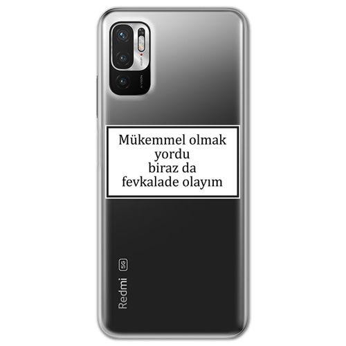 Xiaomi Redmi Note 10 5G Kılıf HD Yazı Baskılı Silikon Arka Kapak - Yazı 12