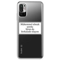 Xiaomi Redmi Note 10 5G Kılıf HD Yazı Baskılı Silikon Arka Kapak - Yazı 12