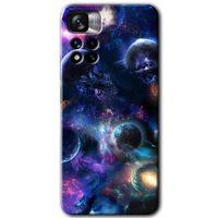 Xiaomi Redmi Note 11 Pro Plus 5G HD Baskılı Kılıf + 9D Tam Ekran Koruyucu - Gezegen Karışımı