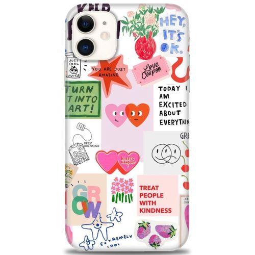 iPhone 11 Kılıf HD Baskılı Kılıf - Keep Fashion + Tam Ekran Koruyucu